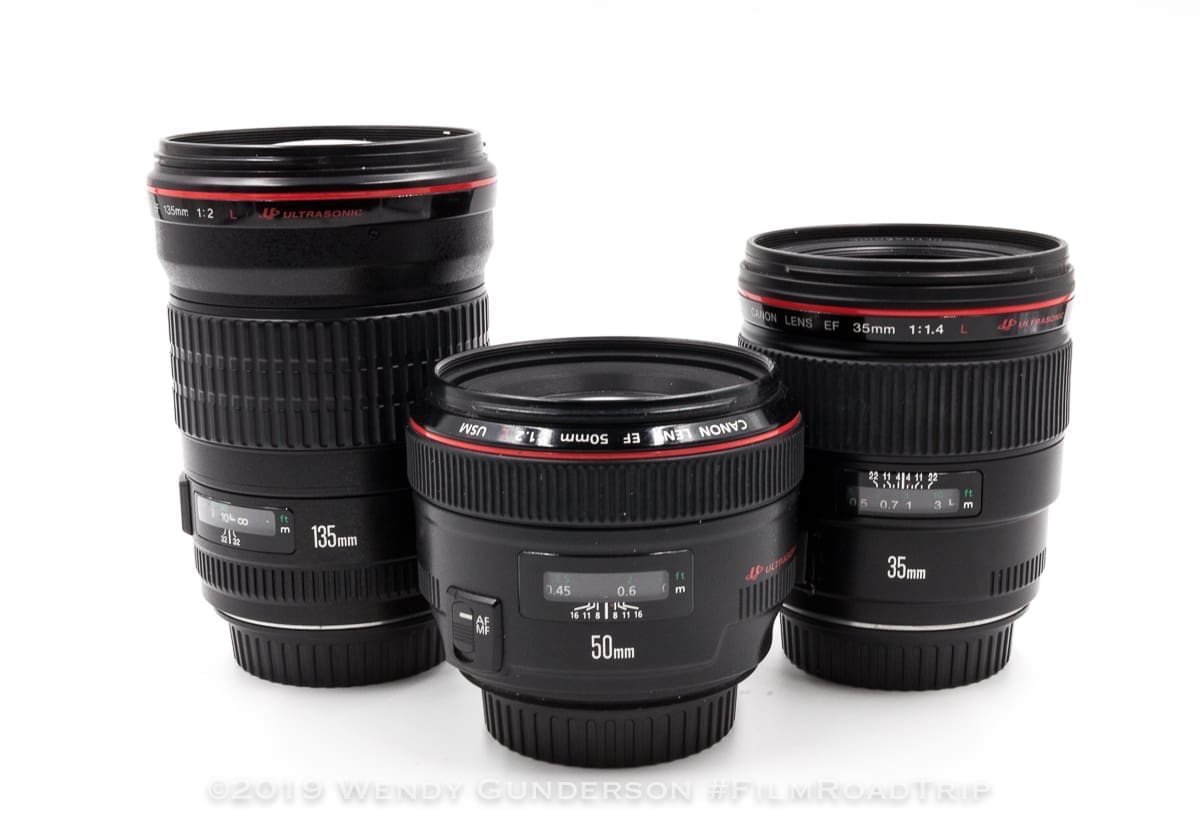 holy trinity canon lenses travel