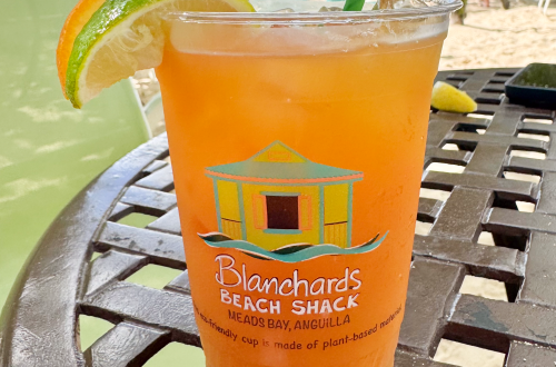 Rum punch Blanchard's Beach Shack Anguilla